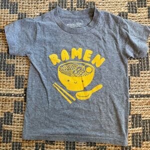 Gray and Yellow Ramen Graphic Tee